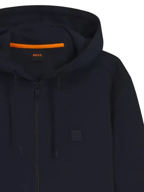 BOSS hooded jacket with zip fastening