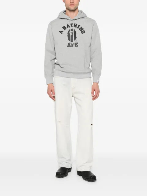 A BATHING APE® logo-print hoodie