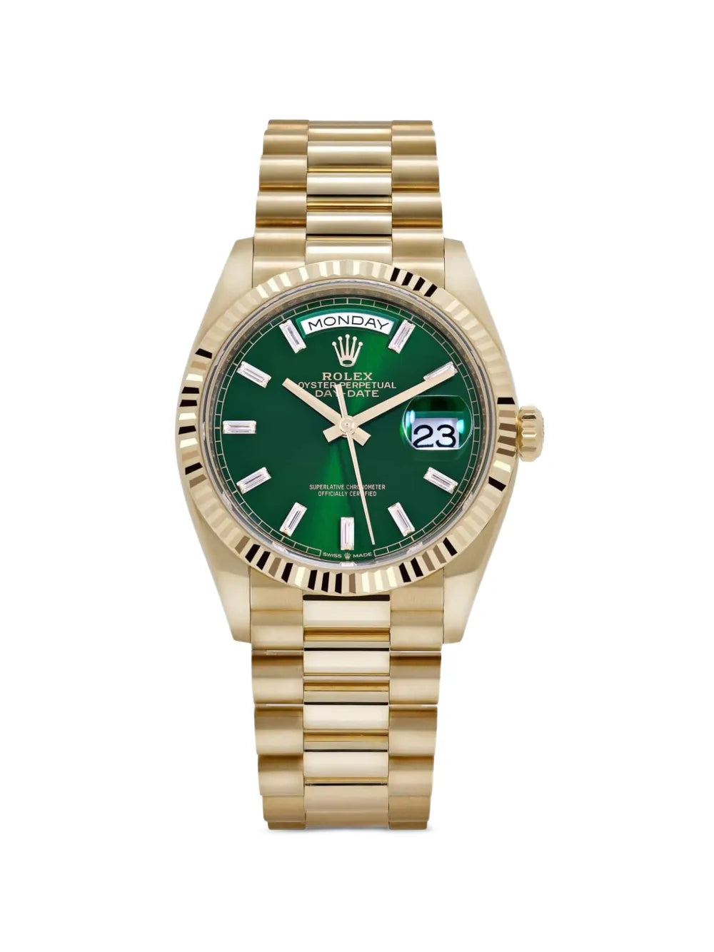 Rolex 2025 Day-Date Fluted-Bezel Watch 36mm