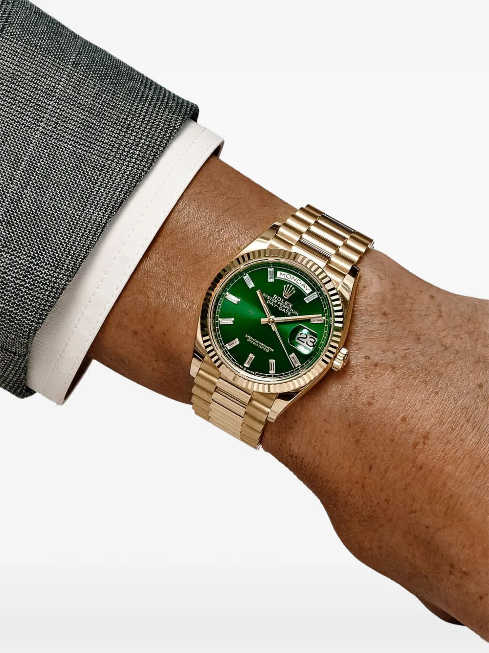Rolex 2025 Day-Date Fluted-Bezel Watch 36mm