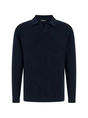 Boggi Milano open-neck ribbed sweater