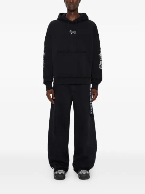 44 LABEL GROUP rear-print hoodie