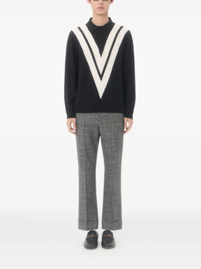 Valentino Garavani wool polo shirt with inlaid V