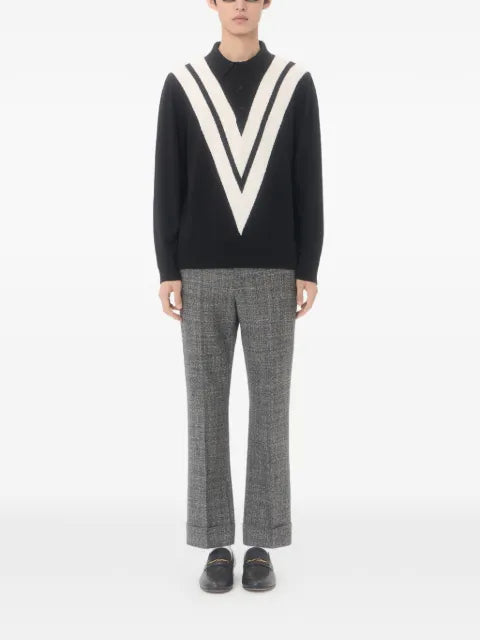 Valentino Garavani wool polo shirt with inlaid V