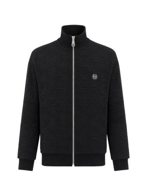 Philipp Plein padded tracksuit jacket biker monogram