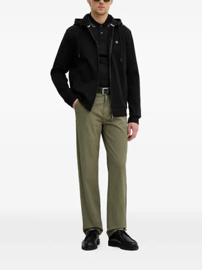 BOSS hooded jacket with zip fastening