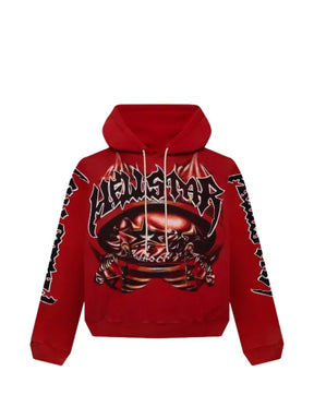 HELLSTAR graphic hooded T-shirt