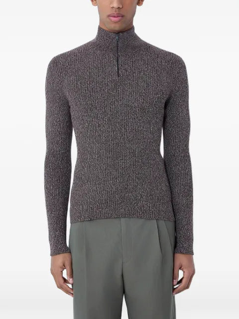 Prada high-neck zip sweater