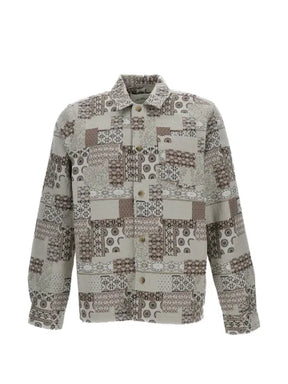 Les Deux patchwork patterned shirt jacket