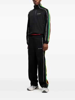 Palm Angels logo striped track jacket