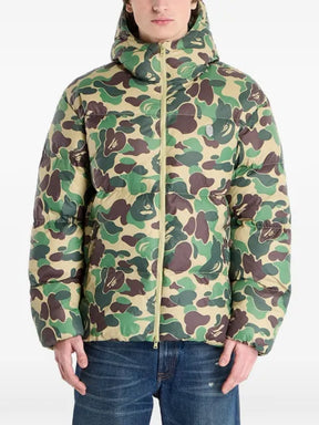 A BATHING APE® ABC camo-print hooded down jacket
