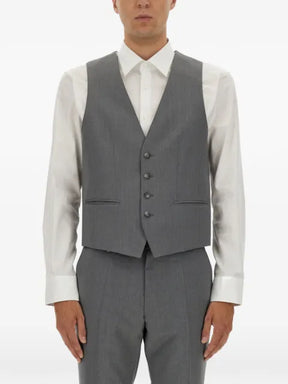 BOSS slim-fit wool waistcoat