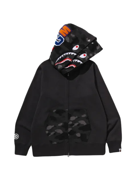 A BATHING APE® Color Camo Shark full-zip hoodie
