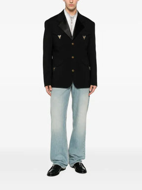 Versace long-sleeve buttoned blazer