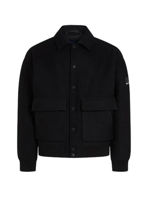 Karl Lagerfeld Jeans logo-patch bomber jacket