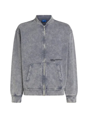 Karl Lagerfeld Jeans washed-finish zip-fastening jacket