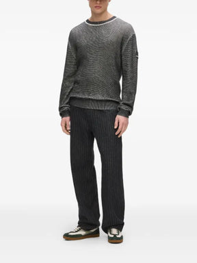 Karl Lagerfeld Jeans waffle knit sweater