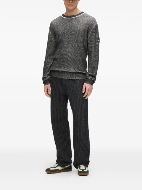 Karl Lagerfeld Jeans waffle knit sweater