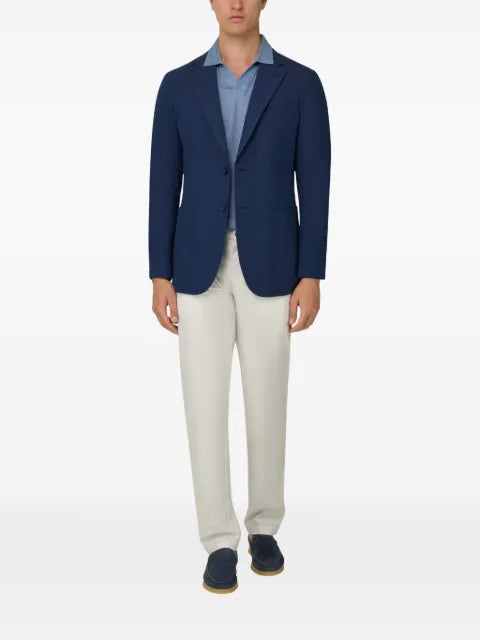 Boggi Milano patch-pocket single-breasted blazer