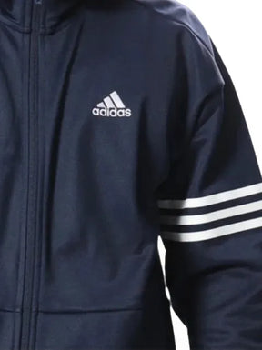 adidas logo-print zip-up hoodie