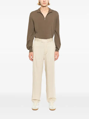Canali stand-collar zip-up sweater