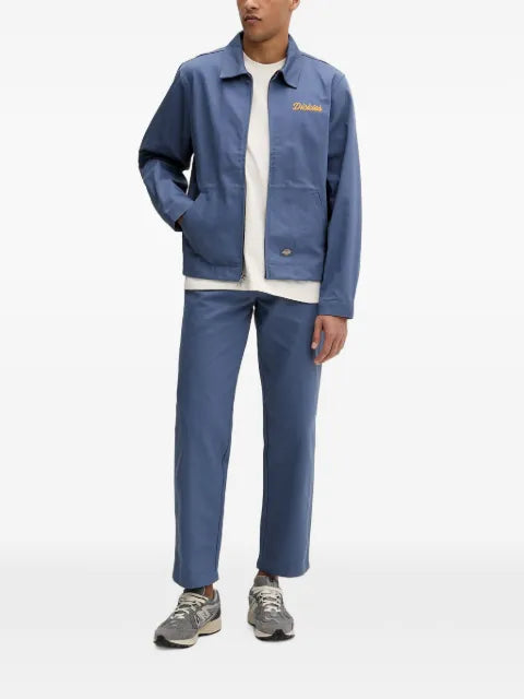 DICKIES Wellsville logo-embroidered zip-up shirt jacket