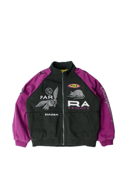 BY PARRA Owl meets rat racing jacket