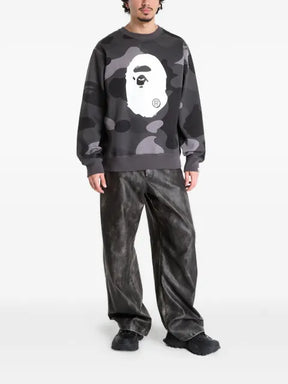 A BATHING APE® ape head camouflage sweatshirt