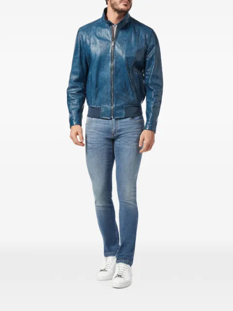 Billionaire bomber jacket in leather