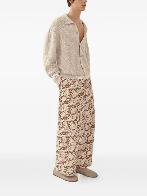 COMMAS drop-shoulder waffle-knit cardigan