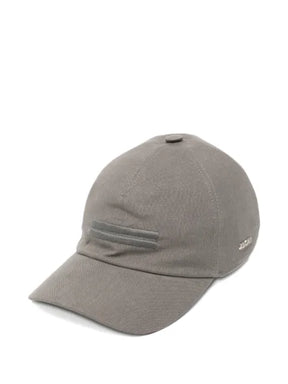 Zegna Oasi Lino Baseballkappe mit Logo
