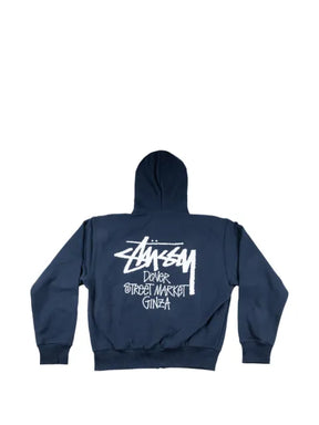Stüssy Ginza logo-print hoodie