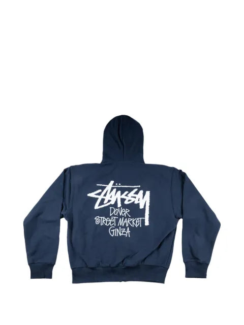 Stüssy Ginza logo-print hoodie