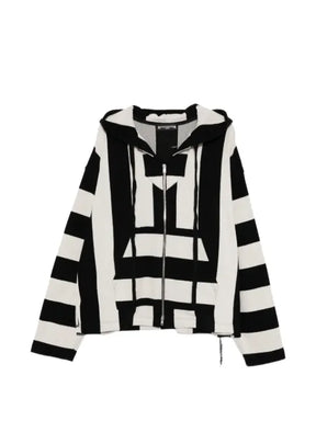 Mastermind World striped zip-up hoodie