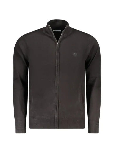 North Sails zip-up logo-patch cardigan