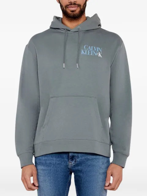 Calvin Klein Jeans logo-print drawstring hoodie