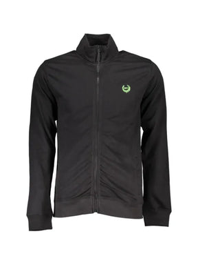 Gian Marco Venturi Vintage logo-patch zip-up sweater