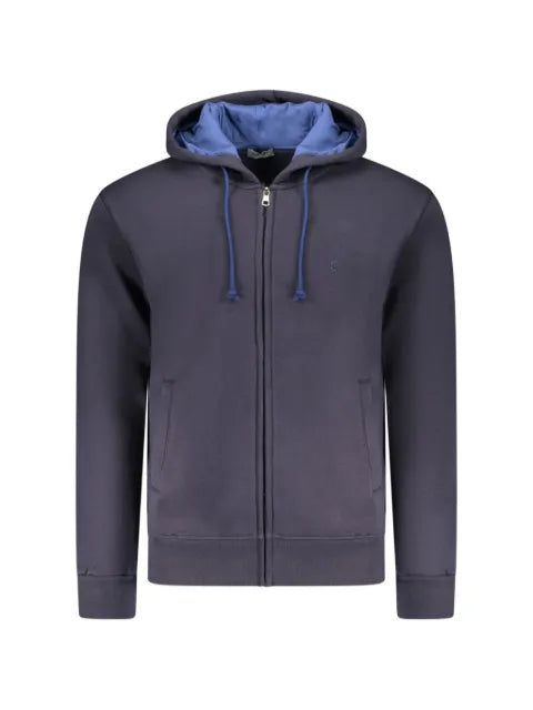 COVERI MOVING zip-up drawstring hoodie