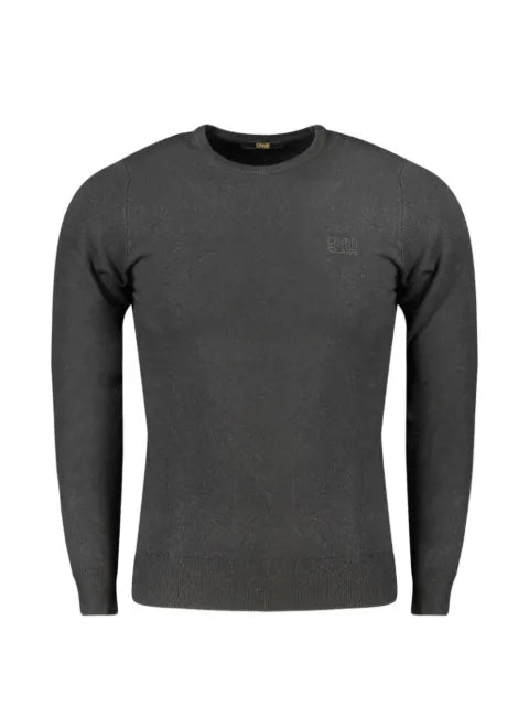 Cavalli Class embroidered-logo sweater