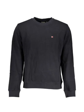 Napapijri logo-patch crew-neck sweater