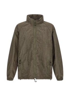 Comme des Garçons Homme check-pattern zip-up jacket