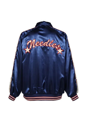Needles logo-patch bomber jacket
