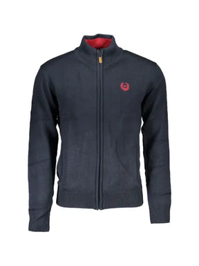 Gian Marco Venturi zip-up elbow-patch cardigan