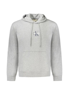 Calvin Klein logo-embroidered drawstring hoodie