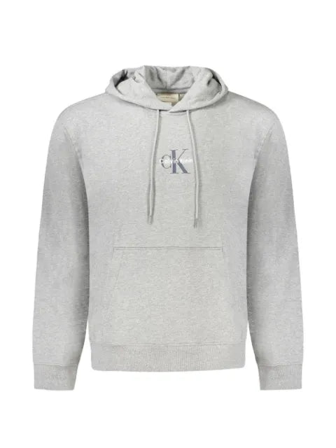 Calvin Klein logo-embroidered drawstring hoodie