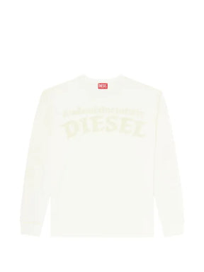 Diesel long-sleeve T-shirt with prints and patches