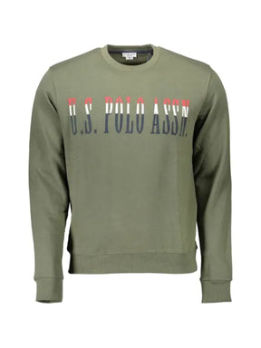 U.S. POLO ASSN. logo-print crew-neck sweater