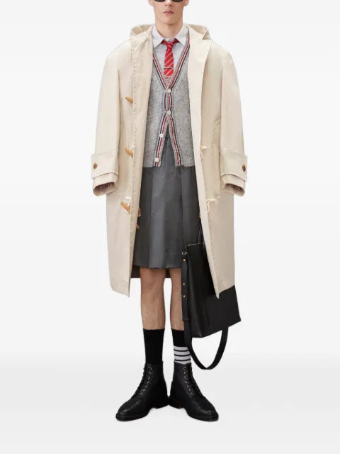 Thom Browne Donegal intarsia Hector patchwork cardigan