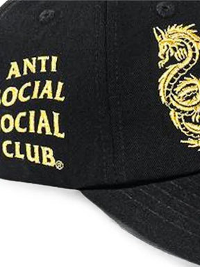 Anti Social Social Club Baseballkappe mit Drachenstickerei