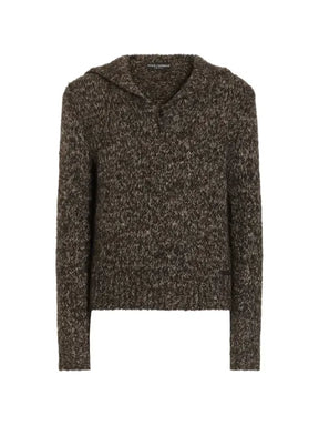 Dolce & Gabbana alpaca blend polo shirt